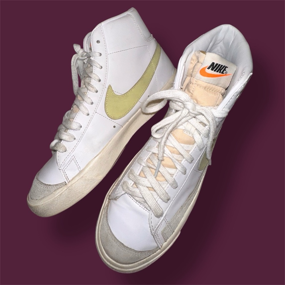 Nike Blazer Mid '77 Vintage - White/Opti Yellow (Size 11)